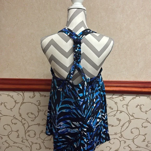 Swimsuits For All: Longer Length Braided Tankini Top - Picture 4 of 6